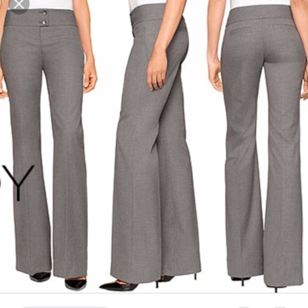 The Limited Cassady Fit Grey Flare Pants